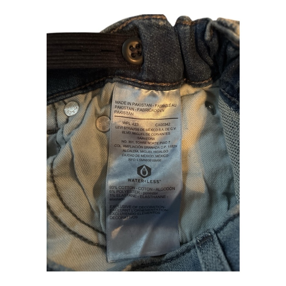 Denizen from Levi's Blue Straight-Leg Jeans Classic Denim Adjustable size 10 - Picture 4 of 4